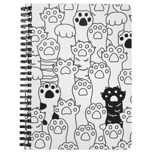 Load image into Gallery viewer, Kitty Paws Spiral Notebook