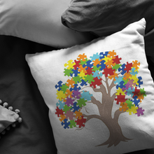 Load image into Gallery viewer, Autism Tree Pillow