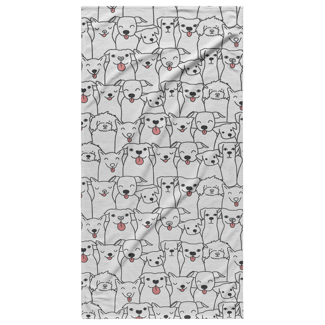 Doggie Friends Beach Towel