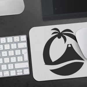Andrew's black logo on mousepad