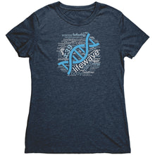 Load image into Gallery viewer, LW Team - Womens Triblend (front DNA logo only)