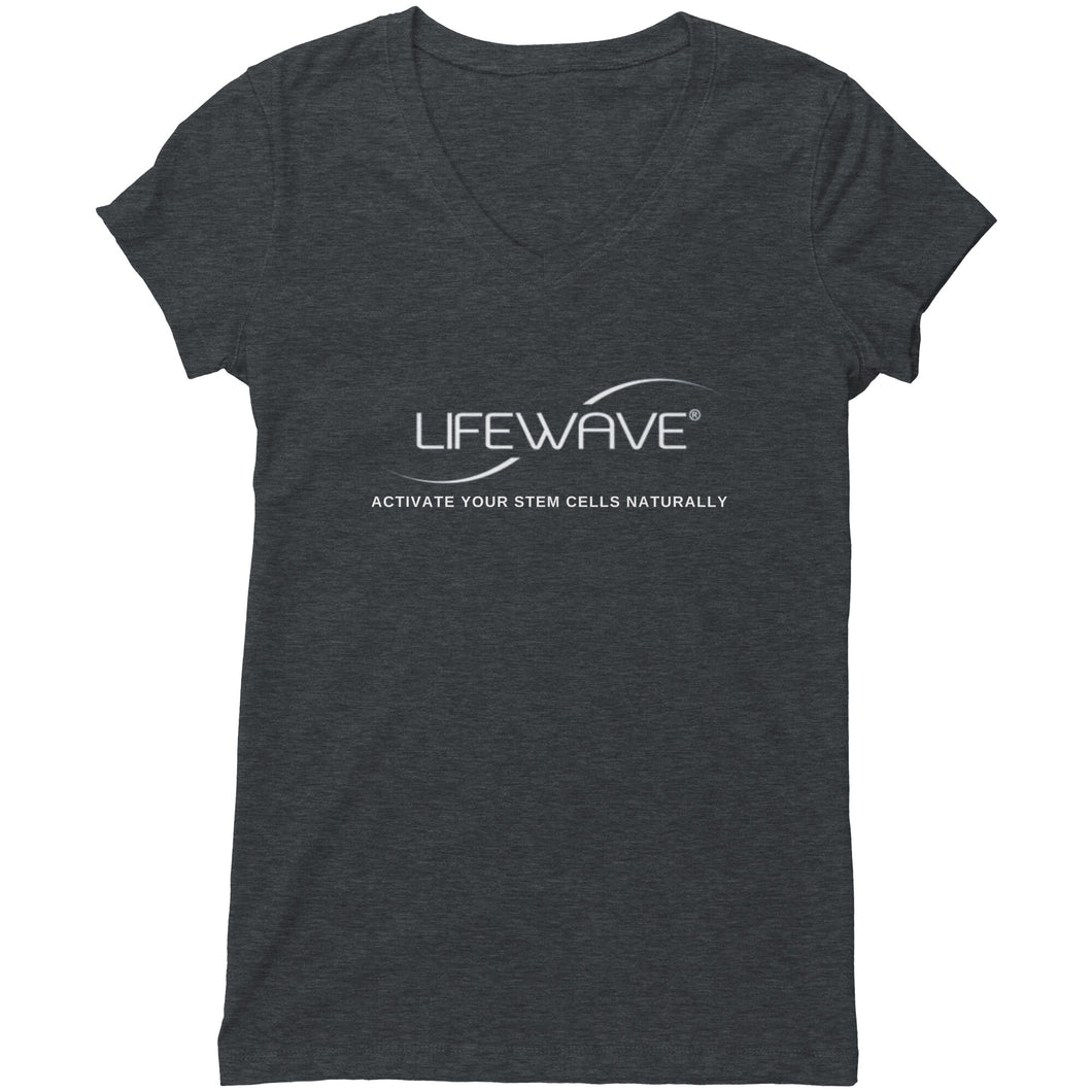 LW Team - woman's V-neck (Bella) front logo only
