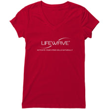 Load image into Gallery viewer, LW Team - woman&#39;s V-neck (Bella) front logo only
