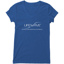 Load image into Gallery viewer, LW Team - woman&#39;s V-neck (Bella) front logo only