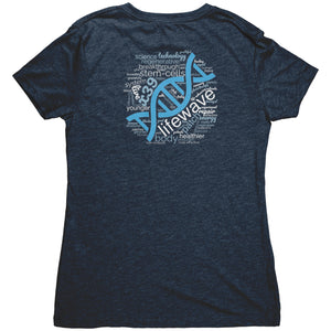 LW Team - woman's (triblend) Back DNA logo only