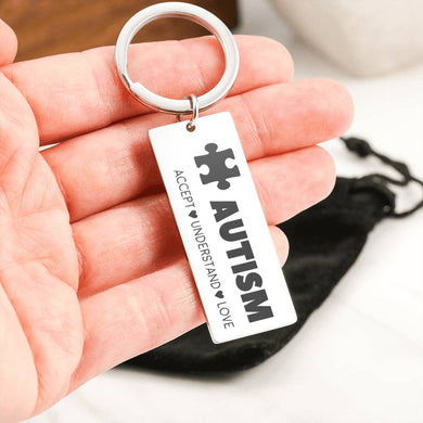Exclusive Autism Accept Understand Love Keychain