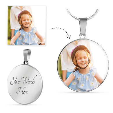 Luxury Personalized Round Pendant