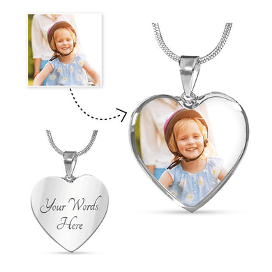 Personalized  Heart Necklace