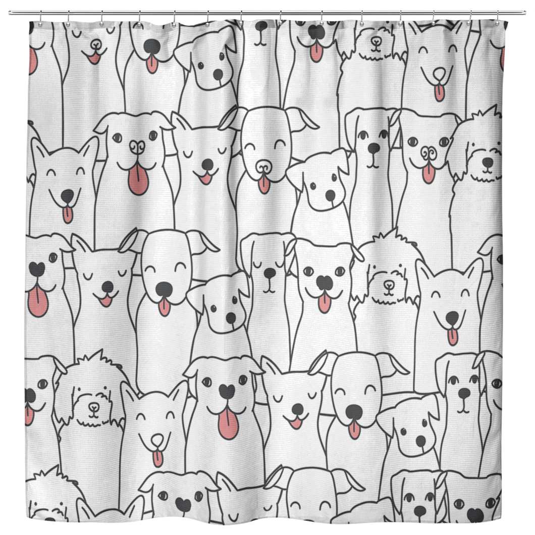 Doggie Friends Shower Curtain