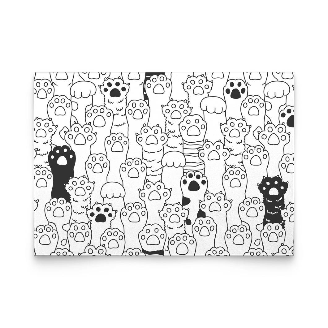 Kitty Paws Greeting Card Set (Flat)
