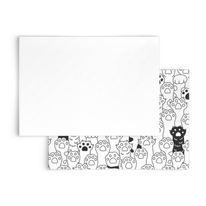 Kitty Paws Greeting Card Set (Flat)