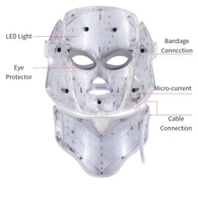 Load image into Gallery viewer, 7 Color LED Facial &amp; Neck Mask