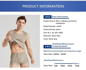 EMF shielding Men's Close-fitting Underwear