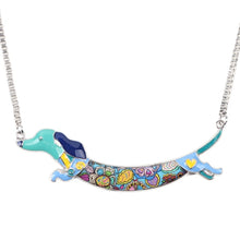 Load image into Gallery viewer, Dachshund Enamel Dog  Necklace