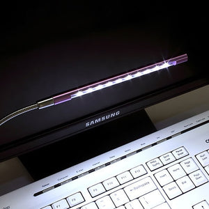 Metal USB LED Light Lamp 10LEDs Flexible Computer/Notebook Reading Lights