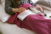 Load image into Gallery viewer, Soft Knitted Mermaid Handmade Tail Crochet Blanket