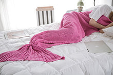 Load image into Gallery viewer, Soft Knitted Mermaid Handmade Tail Crochet Blanket