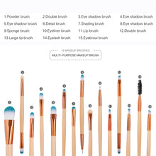 Load image into Gallery viewer, Beauty Tool Kit - 15 Piece Makeup Brush Set
