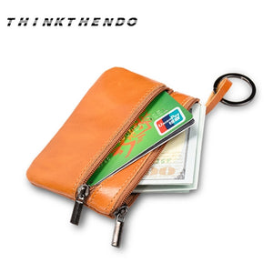 Fashion Leather Coin Purse and Key Ring