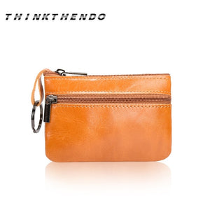 Fashion Leather Coin Purse and Key Ring