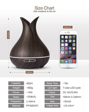 Load image into Gallery viewer, KBAYBO 400ml Ultrasonic Essential Oil Diffuser