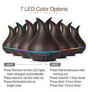 KBAYBO 400ml Ultrasonic Essential Oil Diffuser
