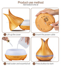 Load image into Gallery viewer, KBAYBO 400ml Ultrasonic Essential Oil Diffuser