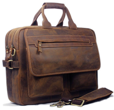 Vintage Men's Leather Business Bag