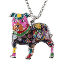 Load image into Gallery viewer, Pit Bull Enamel Dog Necklace