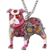Load image into Gallery viewer, Pit Bull Enamel Dog Necklace