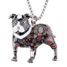 Load image into Gallery viewer, Pit Bull Enamel Dog Necklace