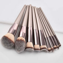 Load image into Gallery viewer, Luxury Champagne Makeup Brushes