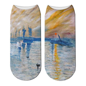 Classic Oil Painting Sock -Van Gogh