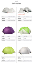 Load image into Gallery viewer, Naturehike 3 Season  Mongar  Camping Tent