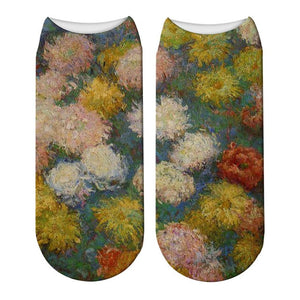 Classic Oil Painting Socks - Claude Monet