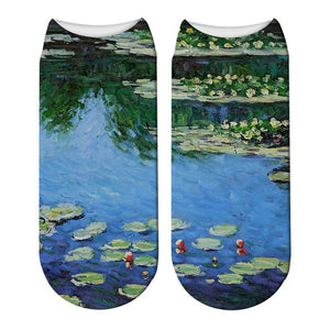 Classic Oil Painting Socks - Claude Monet