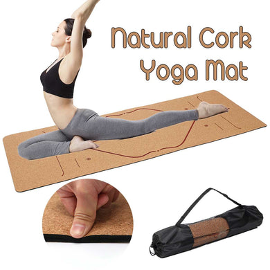 5MM Natural Cork  Non-slip Yoga Mat