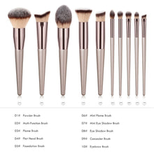 Load image into Gallery viewer, Luxury Champagne Makeup Brushes