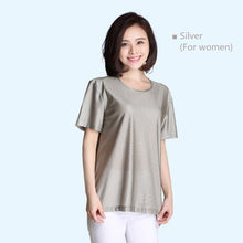 Load image into Gallery viewer, 100% Silver Fiber EMF Protective Short-sleeved Shirt