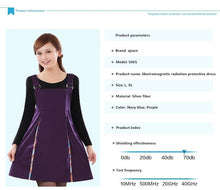 Load image into Gallery viewer, Double-layer  Silver fiber  EMF shielding dress