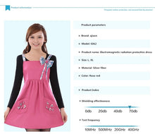 Load image into Gallery viewer, Silver Fiber Fabric EMF Shielding Maternity Dress