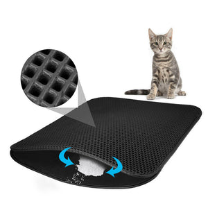 Waterproof Double-layer Cat Litter Catcher Mat
