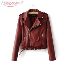 Load image into Gallery viewer, Short Soft Women&#39;s  Motorcycle Jacket