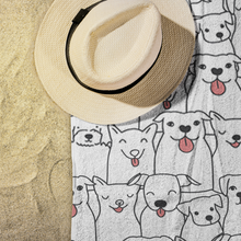 Load image into Gallery viewer, Doggie Friends Beach Towel