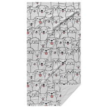 Load image into Gallery viewer, Doggie Friends Beach Towel