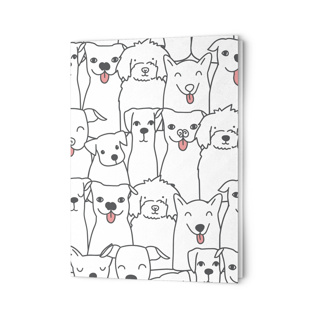 Doggie Friends Folding Card Set