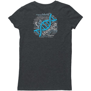 womens V-neck (Bella) - X39 back  logo only