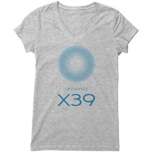 Load image into Gallery viewer, womens V-neck (Bella) - X39 front logo only