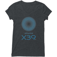Load image into Gallery viewer, womens V-neck (Bella) - X39 front logo only