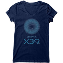 Load image into Gallery viewer, womens V-neck (Bella) - X39 front logo only